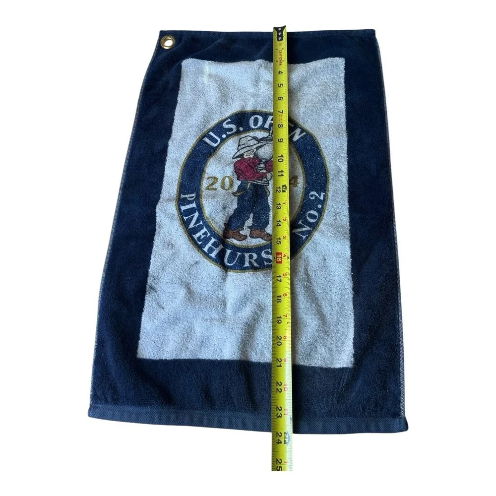 US Open Golf Bag Towel 2014 Pinehurst No. 2 White Blue 24